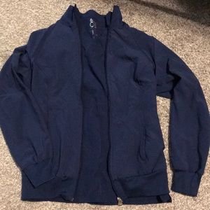 Scrub top and and jacket.